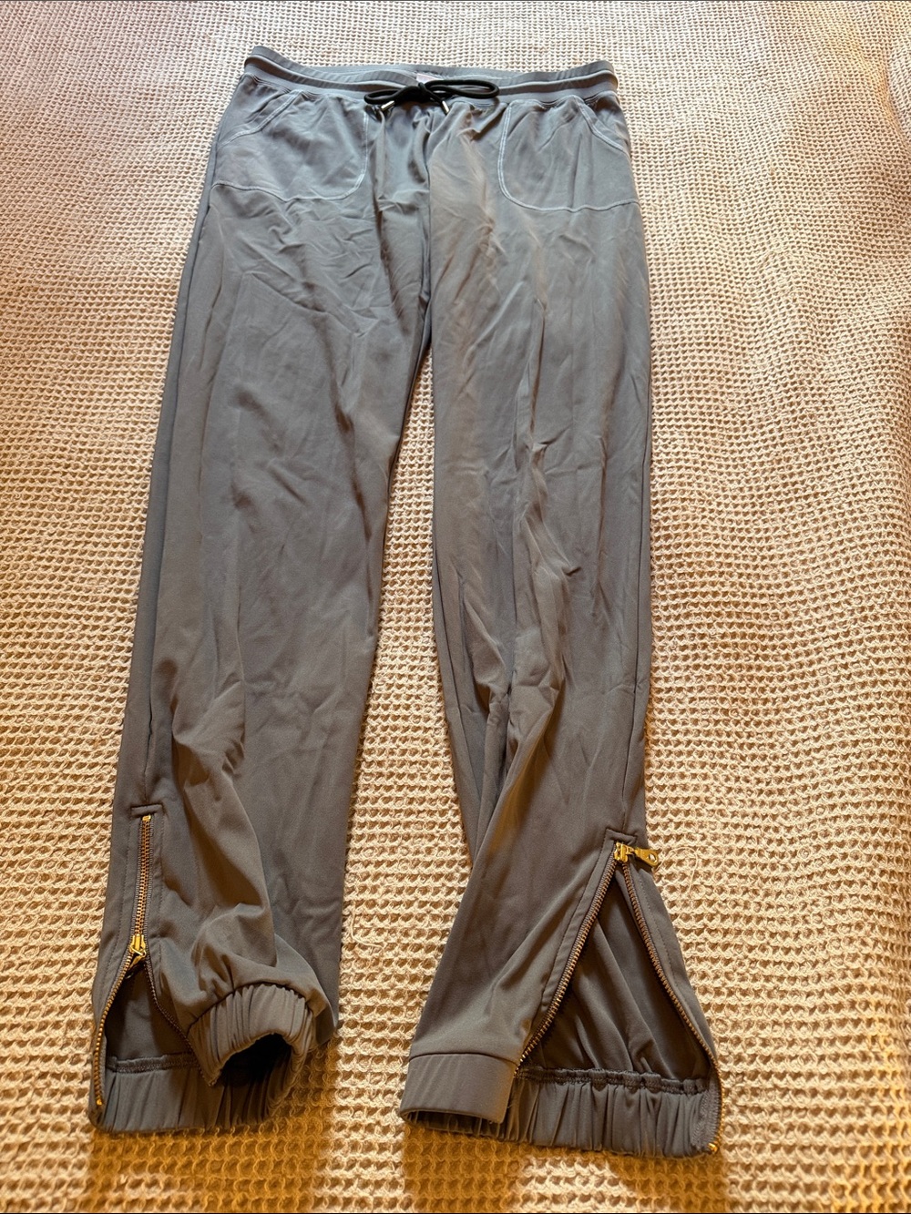 Gray Women's Zip-Hem Active Joggers